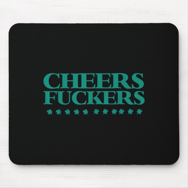 Tapis De Souris Cheers Forers Funny St Patrick's Day Drinking Shir (Devant)