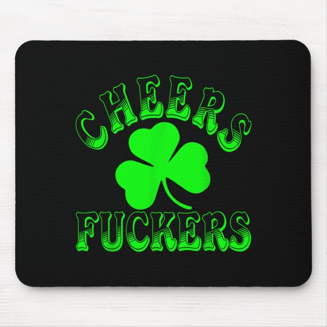 Tapis De Souris Cheers Forers Irish St Patricks Day Shamrock Tee  (Devant)