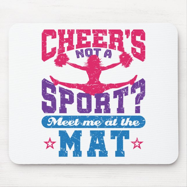 Tapis De Souris Cheer's Not a Sport Funny Cheerled Pom-pom girl (Devant)