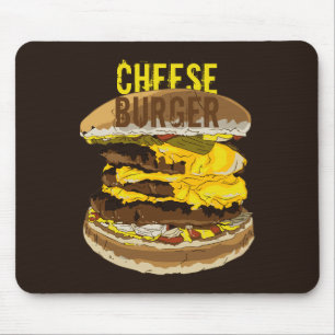 Tapis De Souris Cheeseburger Dark Mousepad