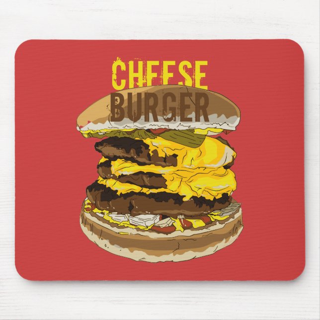 Tapis De Souris Cheeseburger Mousepad (Devant)
