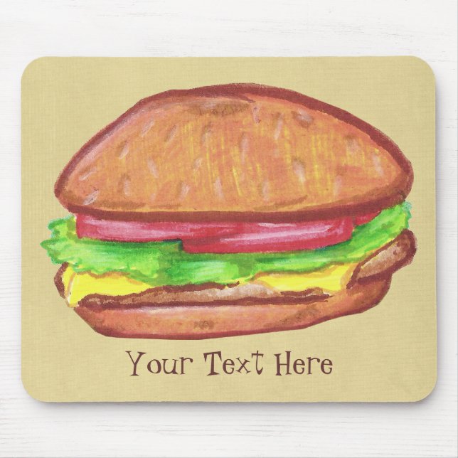 Tapis De Souris Cheeseburger Mousepad (Devant)