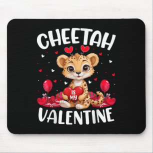Tapis De Souris Cheetah Est Mon Coeur D'Amour Valentin Cheetah Val