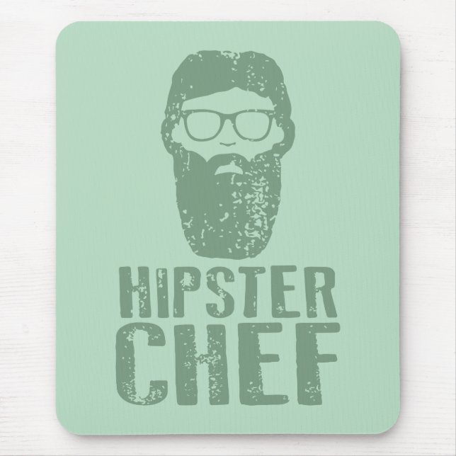 Tapis De Souris Chef Hipster (Devant)