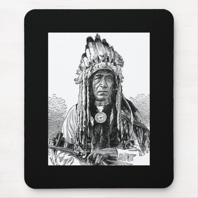 Tapis de souris Chef indien (Devant)