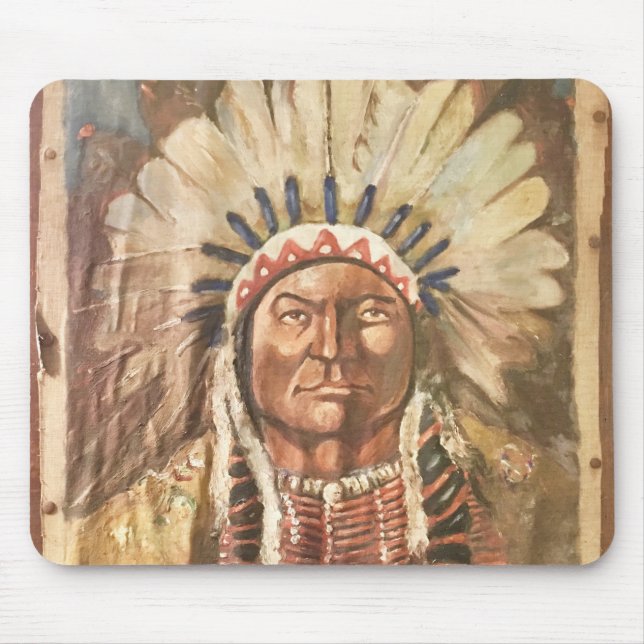 Tapis De Souris Chef indien Sitting Bull (Devant)