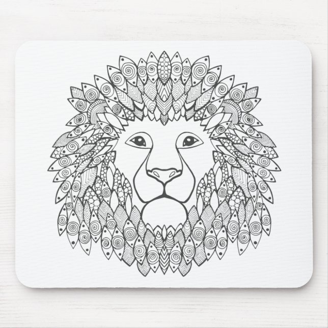 Tapis De Souris Chef inspiré de lion (Devant)
