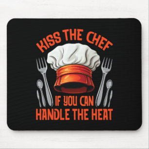 Tapis De Souris Chef Kiss Passionné de Cuisine Grillade Fumage