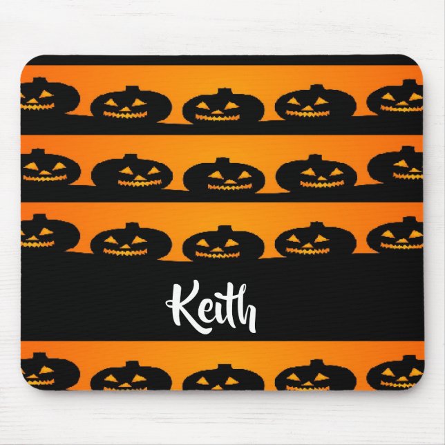 Tapis De Souris Chefs Citrouilles thème halloween (Devant)