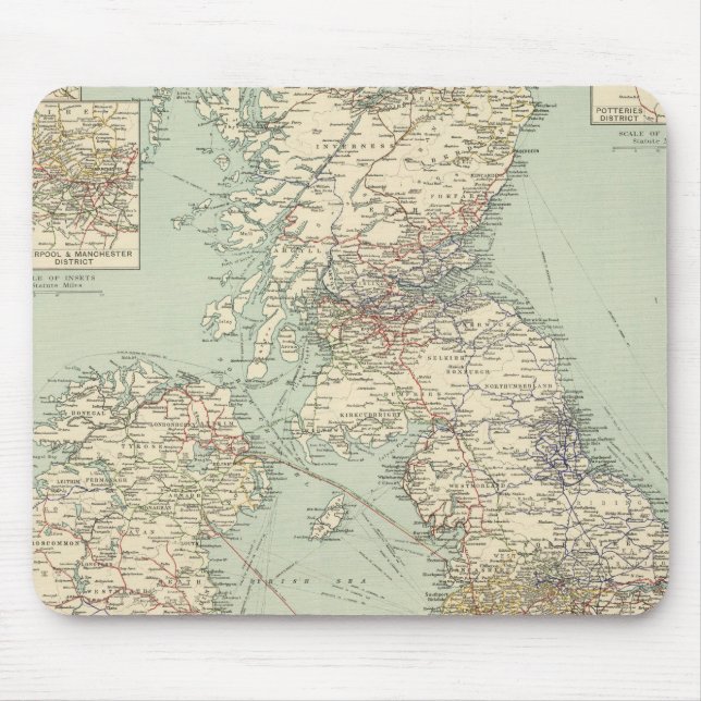 Tapis De Souris Chemin de fer des îles britanniques (Devant)