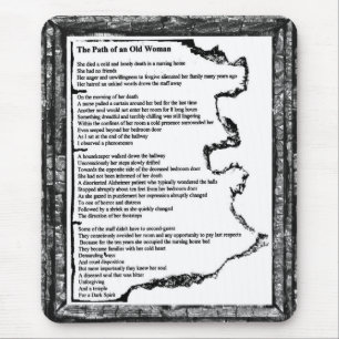 Tapis De Souris Chemin de la vieille femme