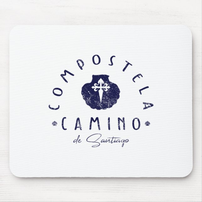 Tapis De Souris Chemin De Saint-Jacques Espagne Coquille Saint-Jac (Devant)