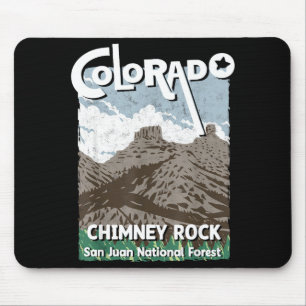 Tapis De Souris Cheminée roche colorado san juan montagnes rocheus