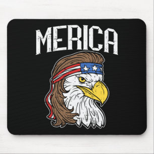 Tapis De Souris Chemise America Eagle Mullet 4 juillet Redneck