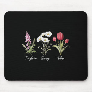 Tapis De Souris Chemise Anti Trump Fleur Subtile Foxglove Da
