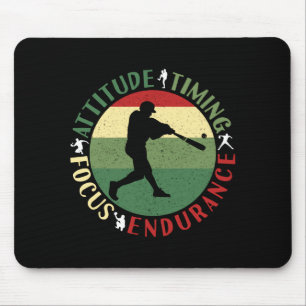 Tapis De Souris Chemise bébé T Motivante Équipe de Baseball Valeur