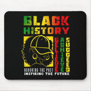 Tapis De Souris Chemise Black History Croire Réussir Réussir