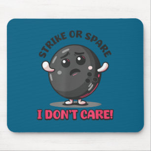 Tapis De Souris Chemise Bowling Strike Spare Don' Care