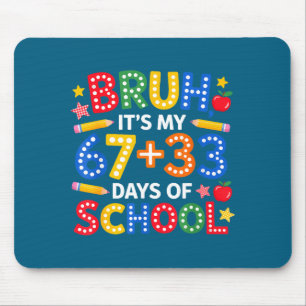 Tapis De Souris Chemise Bruh 67 33 Jours École