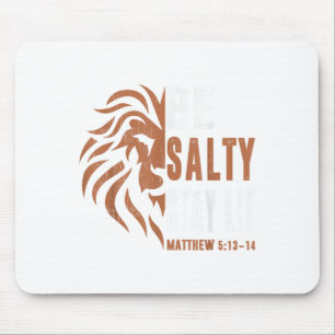 Tapis De Souris Chemise chrétienne papa Soyez salés Restez allumés