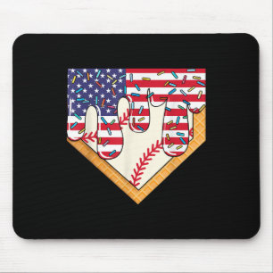 Tapis De Souris Chemise De Baseball Crème Glace - Chemises De Base