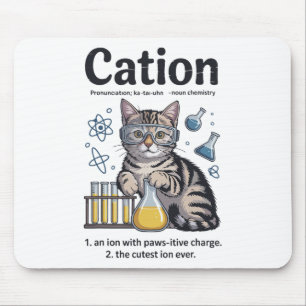 Tapis De Souris Chemise de cation Chat Science Chimie Professeur D