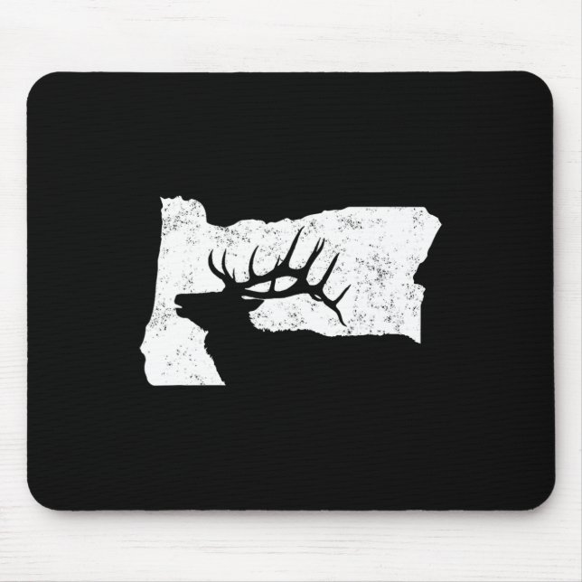 Tapis De Souris Chemise de chasse au wapiti de l'Oregon - Forme de (Devant)