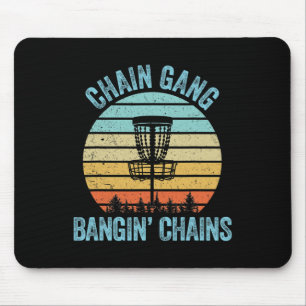 Tapis De Souris Chemise de Disc Golf Drôle Chaîne Rétro Cadeau de