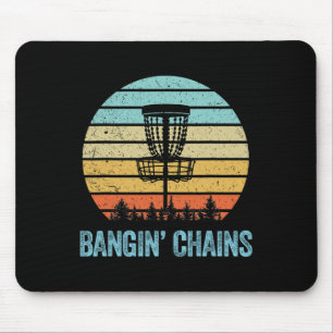 Tapis De Souris Chemise de Disc Golf Drôle de Chaînes Rétro Disc G