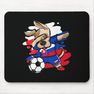 Tapis De Souris Chemise de fans de football de Slovaquie Dabbing D