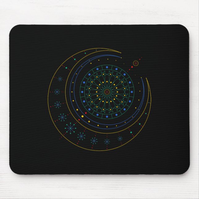 Tapis De Souris Chemise de géométrie sacrée  (Devant)