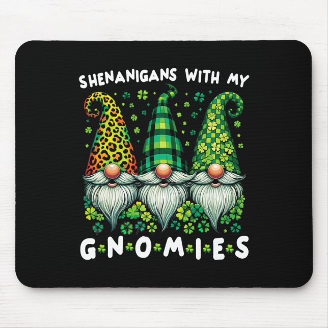Tapis De Souris Chemise de la Saint-Patrick Femmes - Shenanigans a (Devant)