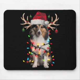 Tapis De Souris Chemise de l'arbre de Noël Shetland Sheepdog Shetl