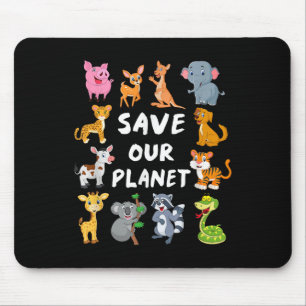 Tapis De Souris Chemise De l'environnement Enfants Avec De Bons An