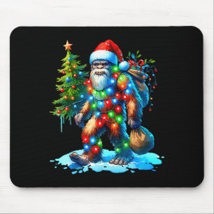 Tapis De Souris Chemise de Noël Bigfoot Sapin de Noël Xmas Sasqua