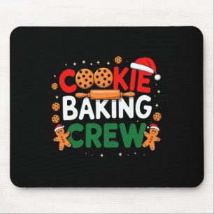 Tapis De Souris Chemise de nuit Christmas Cookie King Crew pour un