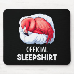 Tapis De Souris Chemise de nuit flamant rose amoureux des animaux