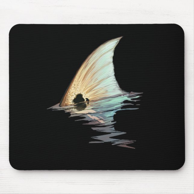 Tapis De Souris Chemise de pêche à queue de rouget rouget queue ro (Devant)