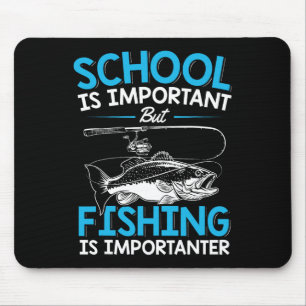 Tapis De Souris Chemise de pêche pour jeunes garçons amateur de po