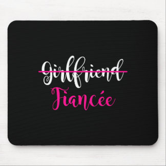 Tapis De Souris Chemise de petite amie fiancée Fête de fiançailles