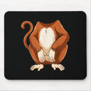 Tapis De Souris Chemise de singe adulte enfants hommes femmes marr