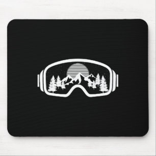 Tapis De Souris Chemise de ski Snowboard Lunettes de ski Montagne