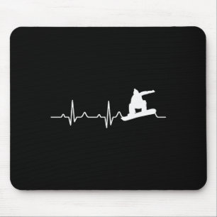 Tapis De Souris Chemise de snowboard Cadeau de snowboardeur de bat