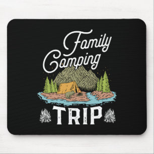 Tapis De Souris Chemise de voyage de camping familiale assortie Ch