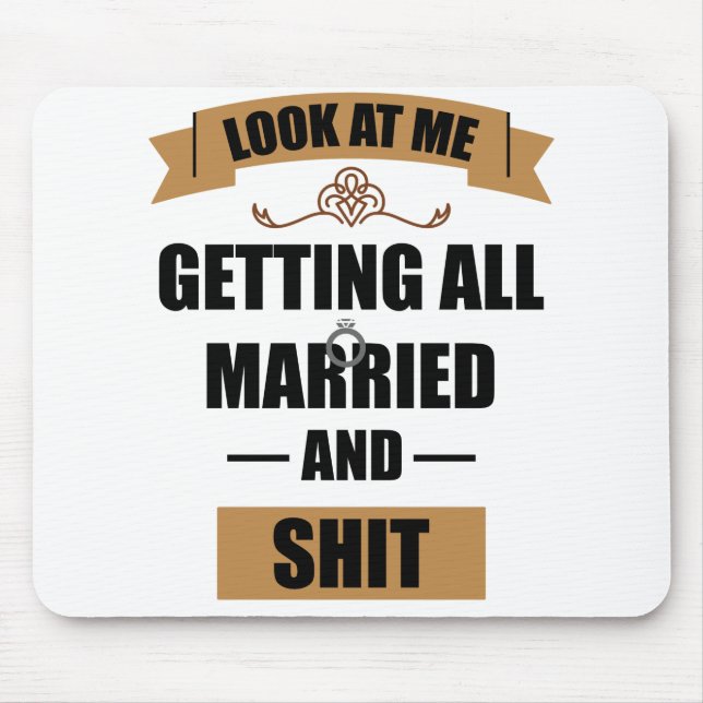 Tapis De Souris Chemise Demoiselle D'honneur Enterrement de Vie de (Devant)