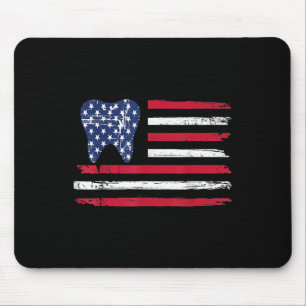 Tapis De Souris Chemise Drôle 4 Juillet Dentiste Dentiste Docteur 