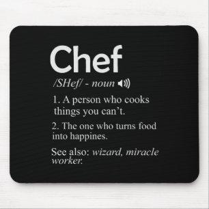 Tapis De Souris Chemise drôle de chef cuisinier BBQ Cool Cooking L