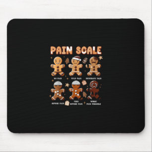 Tapis De Souris Chemise drôle de Noël pour infirmière échelle de d