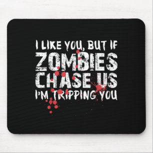 Tapis De Souris Chemise drôle d'Halloween Appât de Zombie Zombie D