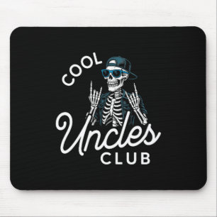 Tapis De Souris Chemise du club des oncles cool Squelette drôle Ho